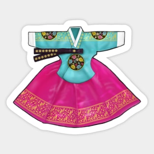 Beautiful Korean Hanbok Sticker